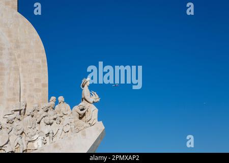 Lissabon, Portugal. 06th avril 2023. Le "document aux découvertes" dans le quartier Belem de Lisbonne, sur les rives du Tage. Crédit : Viola Lopes/dpa/Alamy Live News Banque D'Images