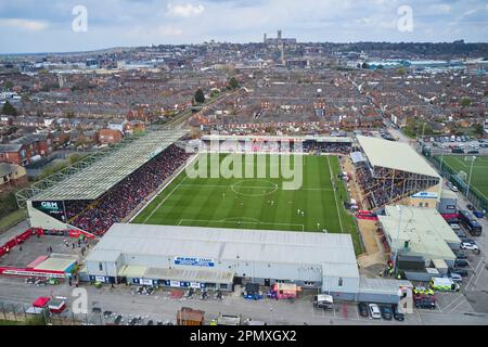 Lincoln, Royaume-Uni. 15th avril 2023. SINCIL BANK FOOTBALL GROUND Lincoln City FC vs Port Vale FC 15 avril 2013 crédit: Phil Crow/Alay Live News Banque D'Images