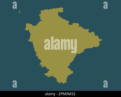 Devon, comté administratif d'Angleterre - Grande-Bretagne. Forme de couleur unie Banque D'Images