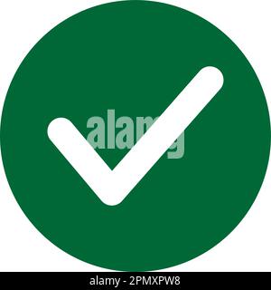 Cocher l'icône. Illustration vectorielle Illustration de Vecteur