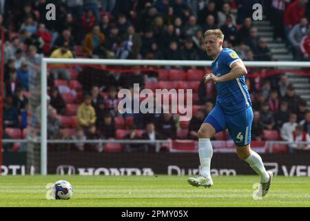 Marc Roberts de Birmingham City lors du match de championnat Sky Bet entre Sunderland et Birmingham City au stade de Light, Sunderland, le samedi 15th avril 2023. (Photo : Michael Driver | MI News) Credit : MI News & Sport /Alay Live News Banque D'Images