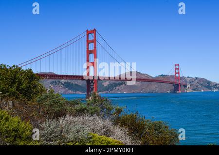 Le Golden Gate Bridge de San Francisco. Banque D'Images
