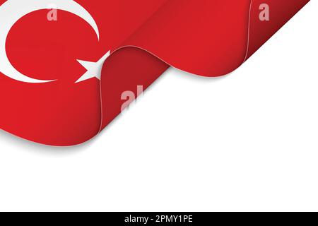 Arrière-plan avec drapeau de la Turquie Illustration de Vecteur