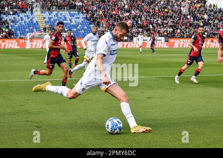 Cagliari, Italie. 15th avril 2023. Unipol Domus, Cagliari, Italie, 15 avril 2023, Marcus Chritter Rohden de Frosinone Calcio pendant Cagliari Calcio vs Frosinone Calcio - football italien série B Match Credit: Live Media Publishing Group/Alay Live News Banque D'Images