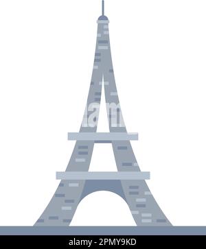 Design de la Tour Eiffel sur blanc Illustration de Vecteur