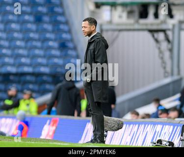 Blackburn, Royaume-Uni. 15th avril 2023. Liam Rosenior, directeur municipal de Hull, lors du match de championnat Sky Bet Blackburn Rovers vs Hull City à Ewood Park, Blackburn, Royaume-Uni, 15th avril 2023 (photo de Ben Roberts/News Images) à Blackburn, Royaume-Uni le 4/15/2023. (Photo de Ben Roberts/News Images/Sipa USA) crédit: SIPA USA/Alay Live News Banque D'Images