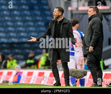 Blackburn, Royaume-Uni. 15th avril 2023. Liam Rosenior, directeur municipal de Hull, lors du match de championnat Sky Bet Blackburn Rovers vs Hull City à Ewood Park, Blackburn, Royaume-Uni, 15th avril 2023 (photo de Ben Roberts/News Images) à Blackburn, Royaume-Uni le 4/15/2023. (Photo de Ben Roberts/News Images/Sipa USA) crédit: SIPA USA/Alay Live News Banque D'Images