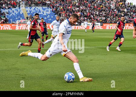 Cagliari, Italie. 15th avril 2023. Marcus Christer Rohden de Frosinone Calcio pendant Cagliari Calcio vs Frosinone Calcio, football italien série B match à Cagliari, Italie, 15 avril 2023 Credit: Agence de photo indépendante/Alamy Live News Banque D'Images