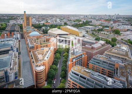 Vue aérienne de Berlin avec le théâtre de la Potsdamer Platz - Berlin, Allemagne Banque D'Images