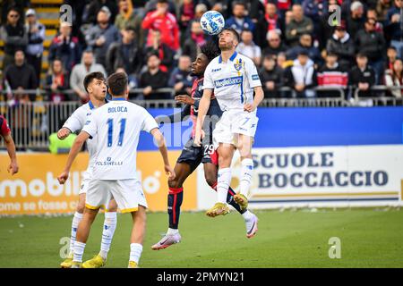 Cagliari, Italie. 15th avril 2023. Marcus Christer Rohden de Frosinone Calcio pendant Cagliari Calcio vs Frosinone Calcio, football italien série B match à Cagliari, Italie, 15 avril 2023 Credit: Agence de photo indépendante/Alamy Live News Banque D'Images