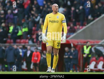 John Ruddy, gardien de but de Birmingham, lors du match de championnat Sky Bet entre Sunderland et Birmingham City au stade de Light, Sunderland, le samedi 15th avril 2023. (Photo : Michael Driver | MI News) Credit : MI News & Sport /Alay Live News Banque D'Images