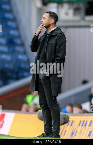 Blackburn, Royaume-Uni. 15th avril 2023. Liam Rosenior, directeur municipal de Hull, lors du match de championnat Sky Bet Blackburn Rovers vs Hull City à Ewood Park, Blackburn, Royaume-Uni, 15th avril 2023 (photo de Ben Roberts/News Images) à Blackburn, Royaume-Uni le 4/15/2023. (Photo de Ben Roberts/News Images/Sipa USA) crédit: SIPA USA/Alay Live News Banque D'Images