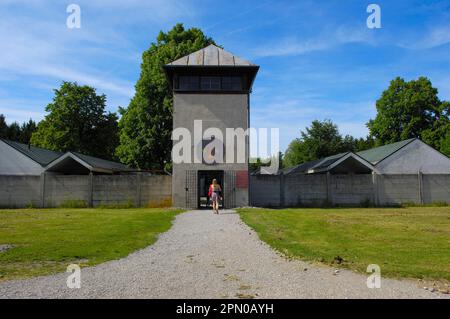 Dachau, camp de concentration, Mémorial, Bavière, Allemagne Banque D'Images
