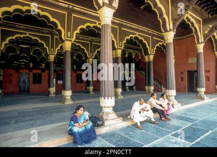 Palais d'été de Tipu Sultan 1791 à Bengaluru Bangalore, Karnataka, Inde du Sud, Inde, Asie. Architecture islamique indo Banque D'Images