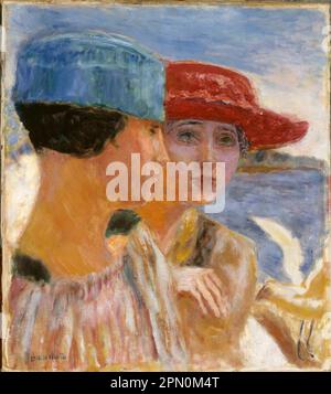 Jeunes filles à la mouette (1917) peint par le peintre post-impressionniste français Pierre Bonnard Banque D'Images