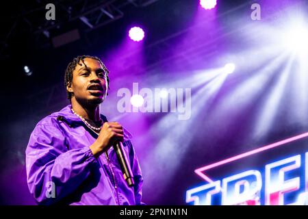 Milan Italie 12 avril 2023 Lil Tjay vivre à fabrique Milan © Roberto Finizio / Alamy Banque D'Images