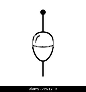 icône de vecteur de style de zone de pêche Illustration de Vecteur