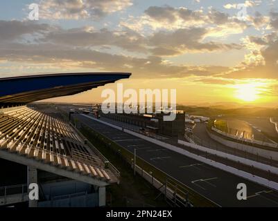 Le circuit Zandvoort est le circuit de Formule 1 des pays-Bas. Le championnat de F1 est en août chaque année. C'est un des Forma éurpoéens Banque D'Images