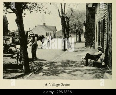 A Village Scene from the book ' Highways and byways of the South ' by Clifton Johnson, 1865-1940 Date de publication 1904 Éditeur New York, The Macmillan Company; London, Macmillan and co., Limited Banque D'Images
