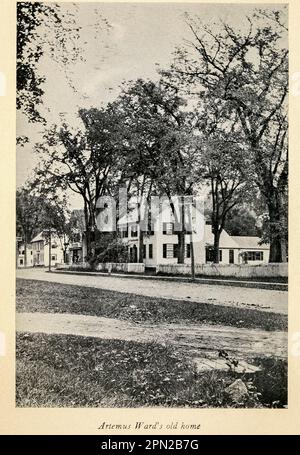 Photographie historique de l'ancienne maison du quartier d'Artemus [le quartier d'Artemas (26 novembre 1727 – 28 octobre 1800) était un général majeur américain de la guerre d'indépendance américaine et un membre du Congrès du Massachusetts. Il a été considéré comme un dirigeant politique efficace, le président John Adams le décrivant comme « universellement estimé, aimé et confié par son armée et son pays] dans le livre Highways and Byways of New England, y compris les États du Massachusetts, du New Hampshire, du Rhode Island, du Connecticut, du Vermont et du Maine par Clifton Johnson, 1865-1940 Date de publication 1915 Éditeur New York, The Macmillan Banque D'Images