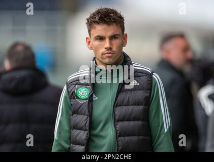 Kilmarnock, Écosse, Royaume-Uni. 16th avril 2023 ; Rugby Park, Kilmarnock, Écosse : Scottish Premiership football, Kilmarnock versus Celtic ; Matt Oriley de Celtic Credit: Action plus Sports Images/Alay Live News Banque D'Images