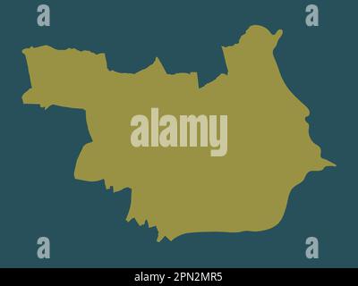 North Tyneside, comté administratif d'Angleterre - Grande-Bretagne. Forme de couleur unie Banque D'Images