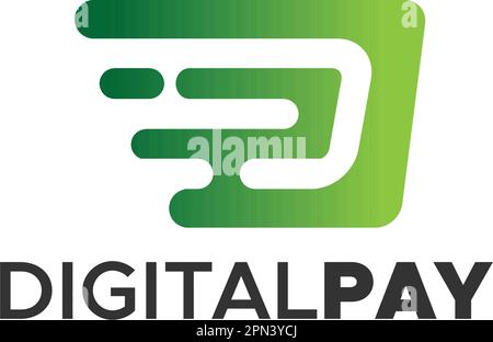 Design minimaliste du logo « Letter Mark DIGITAL PAY » Illustration de Vecteur