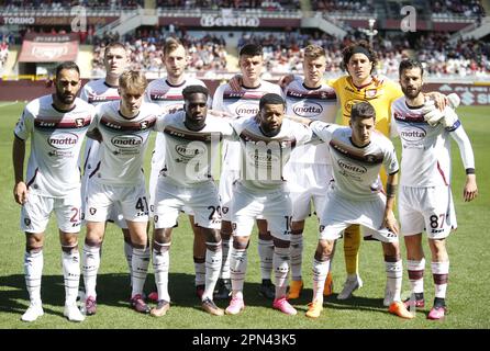 Turin, Italie. 16th avril 2023. US Salernitana 1919 lors de la série italienne A, match de football entre Torino FC et US Salernitata 1919, le 16 avril 2023 au Stadio Olimpico Grande Torino, Turin, Italie. Photo Nderim Kaceli crédit: Live Media Publishing Group/Alay Live News Banque D'Images