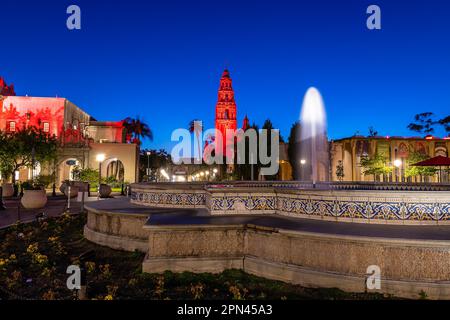 Balboa Park at Night Banque D'Images