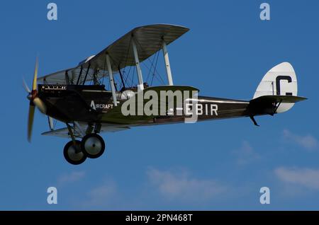 De Havilland, DH51 Moth, G-EBIR, Shuttleworth Collection, Old Warden, Biggleswade, Bedfordshire, Angleterre, Banque D'Images