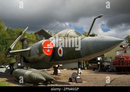 Blackburn Buccaneer, S2B, XV350, East Midland Aeropark, Castle Donnington, ROYAUME-UNI, Banque D'Images