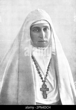 Grande duchesse Elizabeth Feodorovna - la princesse Elisabeth de Hesse et du Rhin (1864-1918). Photo de 1910. Banque D'Images