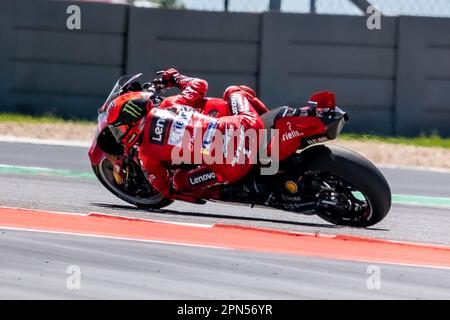 Texas, États-Unis. 16th avril 2023. Francesco Bagnaia #1 avec Ducati Team en action au Grand Prix Red Bull des Amériques au circuit of the Americas à Austin Texas. Robert Backman/CSM/Alamy Live News Banque D'Images