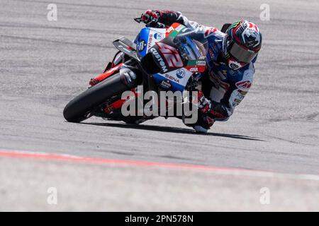 Les Amériques. 16th avril 2023. Alex Rins (42) avec le LCR Honda Castrol en action au Grand Prix Red Bull des Amériques, circuit of the Americas. Austin, Texas. Mario Cantu/CSM/Alamy Live News Banque D'Images