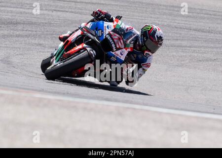 Les Amériques. 16th avril 2023. Alex Rins (42) avec le LCR Honda Castrol en action au Grand Prix Red Bull des Amériques, circuit of the Americas. Austin, Texas. Mario Cantu/CSM/Alamy Live News Banque D'Images