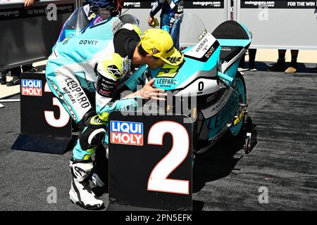 Austin, États-Unis. 16th avril 2023. Courses de MotoGP Red Bull Grand Prix de Las Americas au circuit Las Americas, Austin, Texas, 16 avril 2023 en photo: Moto3 Jaume Masia Carreras del Gran Premio de Las Americas en el Circuito de Las Americas, Austin, Texas. 16 de Abril de 2023 POOL/ MotoGP.com/Cordon les images de presse seront à usage éditorial uniquement. Crédit obligatoire: © motogp.com crédit: CORMON PRESSE/Alay Live News Banque D'Images