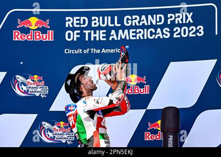 Austin, États-Unis. 16th avril 2023. Courses de MotoGP Red Bull Grand Prix de Las Americas au circuit Las Americas, Austin, Texas, 16 avril 2023 en photo: Alex Rins Carreras del Gran Premio de Las Americas en el Circuito de Las Americas, Austin, Texas. 16 de Abril de 2023 POOL/ MotoGP.com/Cordon les images de presse seront à usage éditorial uniquement. Crédit obligatoire: © motogp.com crédit: CORMON PRESSE/Alay Live News Banque D'Images