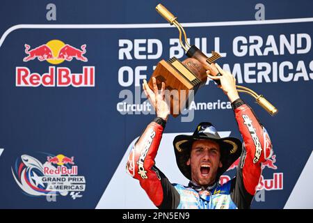 Austin, États-Unis. 16th avril 2023. Courses de MotoGP Red Bull Grand Prix de Las Americas au circuit Las Americas, Austin, Texas, 16 avril 2023 en photo: Alex Rins Carreras del Gran Premio de Las Americas en el Circuito de Las Americas, Austin, Texas. 16 de Abril de 2023 POOL/ MotoGP.com/Cordon les images de presse seront à usage éditorial uniquement. Crédit obligatoire: © motogp.com crédit: CORMON PRESSE/Alay Live News Banque D'Images