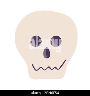 Ensemble d'icônes de vecteur de crâne. Collection de symboles d'illustration squelette. affiche ou logo d'halloween. Illustration de Vecteur