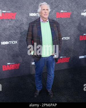 Los Angeles, États-Unis. 16th avril 2023. Henry Winkler arrive à la première saison 4 DE Barry d'HBO qui s'est tenue au cimetière Hollywood Forever de Los Angeles, CA, dimanche, ?16 avril 2023. (Photo par Sthanlee B. Mirador/Sipa USA) crédit: SIPA USA/Alay Live News Banque D'Images