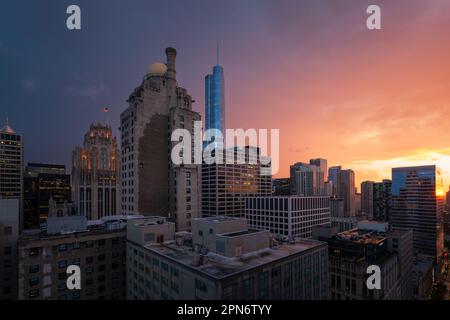 Chicago, USAInterContinental Hotel à Magnificent Mile, Chicago. Banque D'Images