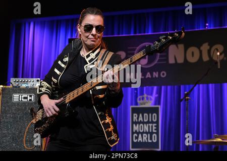 Milan Italie 13/04/23 : concert en direct d'Ida Nielsen au Blue Note Banque D'Images