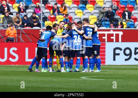 Düsseldorf, Allemagne 16.04.2023: 2. BUNDESLIGA, FORTUNA DÜSSELDORF 1:0 SV DARMSTADT, MATCHDAY 28 LA RÉGLEMENTATION DFL INTERDIT TOUTE UTILISATION DE PHOTOGRAPHIES COMME SÉQUENCES D'IMAGES ET/OU QUASI-VIDÉO. Credit: ANT Palmer / Alamy Live News Banque D'Images