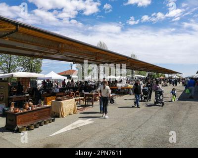 Italie, Borgo d'Ale, foire des antiquités Banque D'Images