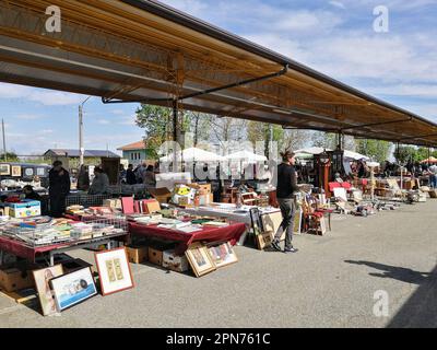 Italie, Borgo d'Ale, foire des antiquités Banque D'Images