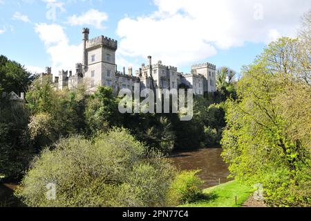 Château de Lismore sur la rivière Blackwater, ville de Lismore , comté de Waterford , région de Munster , Irlande Banque D'Images