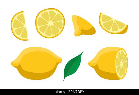 Ensemble citron Illustration de Vecteur