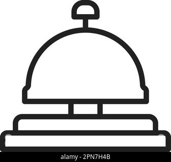 Image vectorielle de l'icône de la cloche d'orbhop. Adapté aux applications mobiles, aux applications Web et aux supports d'impression. Illustration de Vecteur