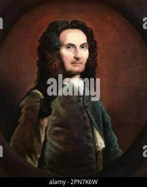 Abraham de Moivre (1667 1754) mathématicien francais Banque D'Images