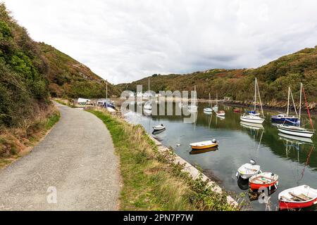 Village du port de Solva, sur la baie de St brides, Pembrokeshire, pays de Galles, solva,village,solva wales,solva quay,solva Harbour,St brides Bay,solva pembrokeshire, Banque D'Images